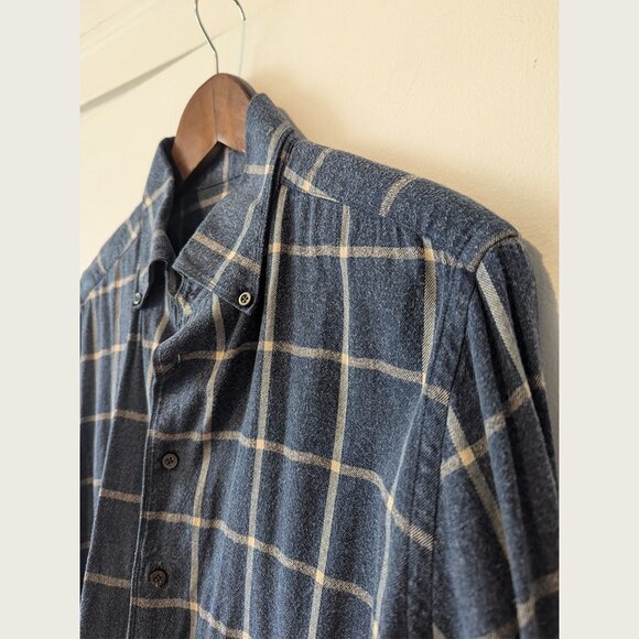 EMANUEL BERG - Cotton tencel blend checked shirt - Sz L - Picture 2 of 9